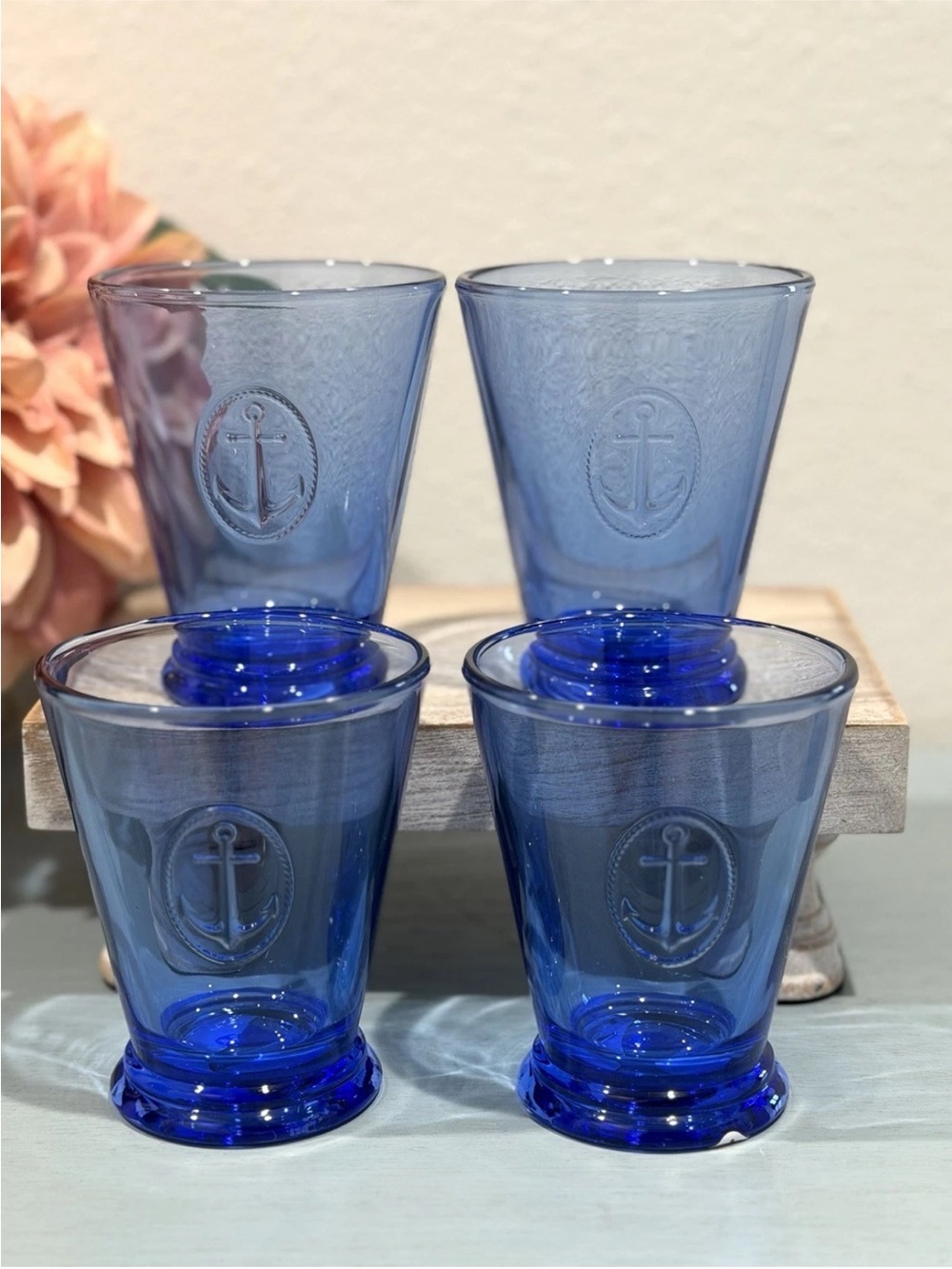 La Rochere France Cobalt Blue
Symbolic Anchor Tumbler Glasses Set of 4